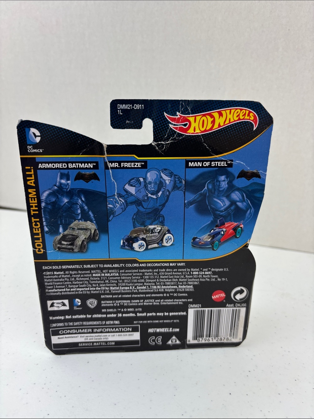 Mattel Hot Wheels Two-Face Die-Cast Car in White & Purple